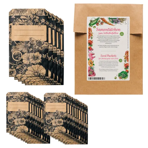 leere Samentütchen zum Selbstbefüllen und Beschriften für eigenes geerntetes 25