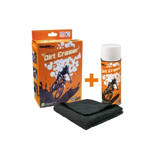 Dirt Eraser Schaumreiniger Set FOLIATEC wasserfrei für Bike und Ausrüstung
