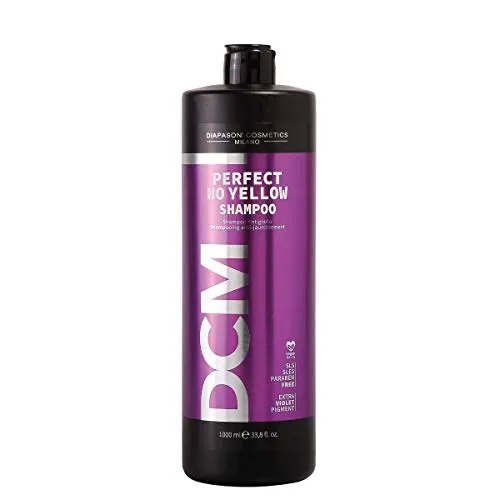 DCM Diapason Perfect No Yellow Shampoo 1000ml - Shampoos - Speziell formuliert gegen Gelbstich, ideal für blondes und graues Haar, sorgt für strahlende Farbbrillanz.