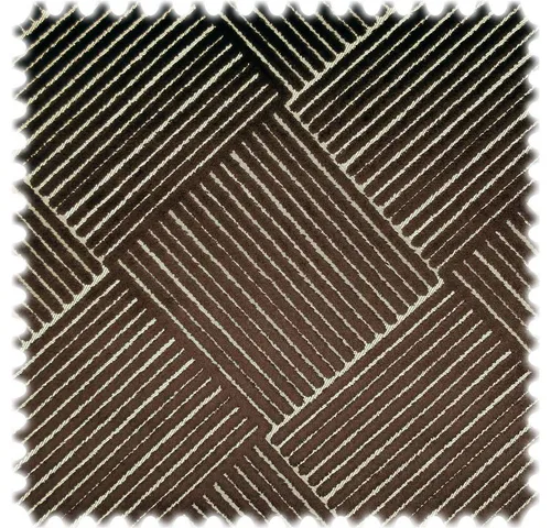 Heiro Stoff AKTION Viskose Samt Bravado Braun - 138 cm Breite - Hochwertiger Viskose Samt Möbelstoff in edlem geometrischen Design, ideal für Polstermöbel und Wohnaccessoires. Luxuriöse Ausstrahlung und hohe Scheuerfestigkeit (20000 Martindale)!