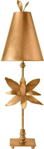 Elstead Azalea Tischleuchte E27 Blattgold in gold von Elstead Lighting