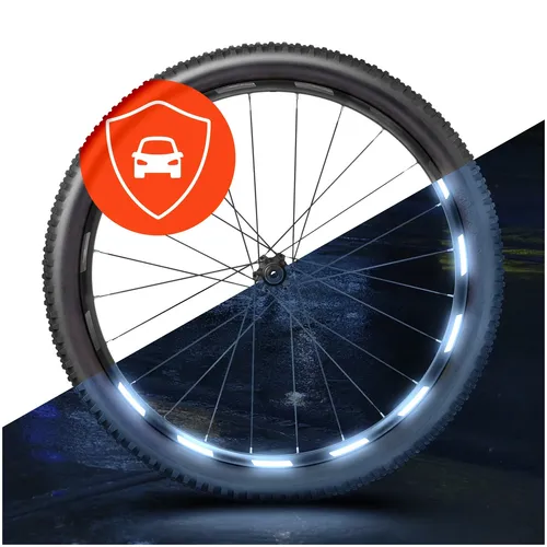 Fahrrad Reflektoren Aufkleber - 64er Set für 26 / 27,5 / 28 & 29 Zoll Felgen