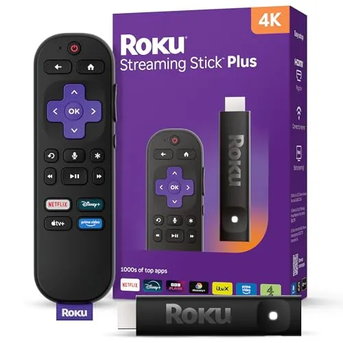 Roku® Streaming Stick™ Plus 2025-4K- und HDR Roku Streaming-Gerät für TV mit Voice Remote
