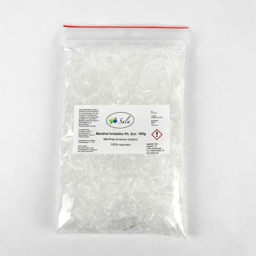 Sala Mentholkristalle Menthol Kristalle Sauna Aufguss Ph. Eur. 100 g Beutel