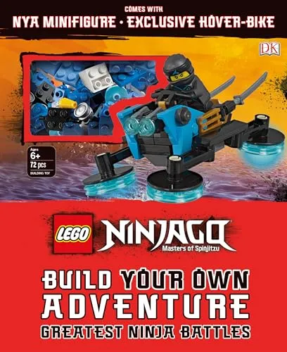 LEGO NINJAGO Build Your Own Adventure Greatest Ninja Battles: with Nya minifigure and exclusive Hover-Bike model (LEGO Build Your Own Adventure)