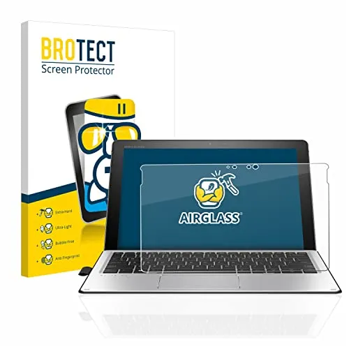 BROTECT Schutzglas für HP Elite x2 1012 G2 Schutzfolie Panzer Folie Glas Displayschutz Made in Germany [Kratzfest 9H, Anti-Fingerprint,Transparent]