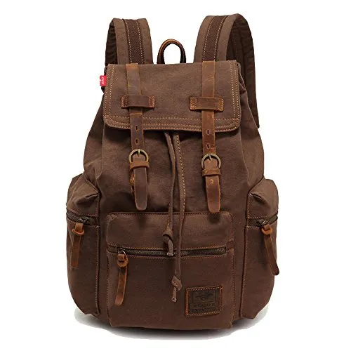 Lässiger Lederrucksack Unisex von AUTUMNDEER - Tagesrucksack für Damen und Herren, maschinenwaschbar und mit verstellbarem Schultergurt für höchsten Tragekomfort. Ideal für Reisen, Schule und Outdoor-Aktivitäten.