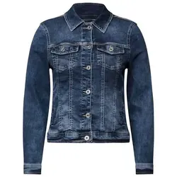 Cecil Jeansjacke in Dunkelblau, Größe M - Funktionsjacken für Damen mit lässigem Look und hoher Bewegungsfreiheit dank 2% Elasthan - ideal für jeden Anlass!