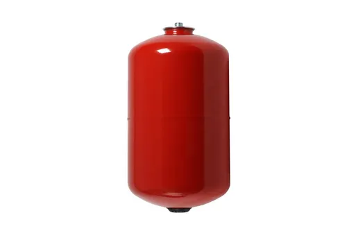 Varem Ausdehnungsgefäß Solar 40L - Warmwasserspeicher für Solaranlagen, mit fester Membrane und Edelstahlflansch, ideal für hohe Temperaturen bis 130°C und maximalen Druck von 8 bar.