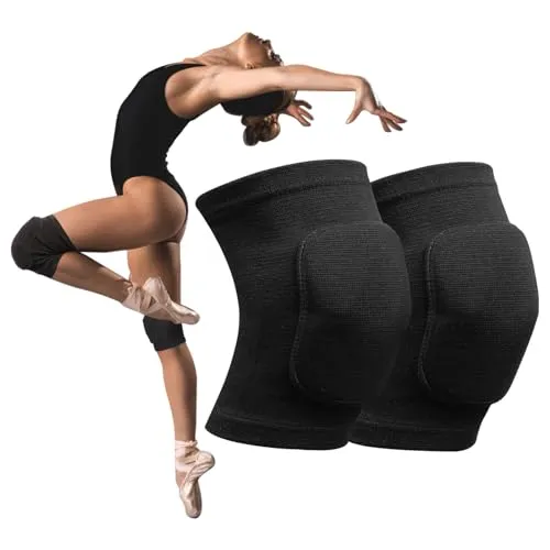 Moorle 1 Paar Knieschoner Tanzen, Volleyball Knieschoner Damen M, Knieschützer Kinder, Knieschoner Handball Verdickung Schwamm, Knieschoner Sport, Elastische Kollision Vermeidung Knee Pads