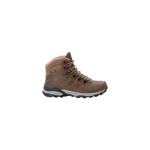 Jack Wolfskin Damen Refugio Prime Texapore MID W Wanderschuh - Fawn, 41 EU - Wanderschuhe, wasserdicht und ideal für alle Wetterbedingungen, perfekt für anspruchsvolle Wanderungen.