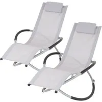 ECD Germany Schaukelliege 2er Set - Klappbar und Wetterfest - Liegen - Entspannen Sie stilvoll mit der komfortablen Schaukelliege von ECD Germany, die sich perfekt an Ihren Körper anpasst und mit einem bequemen Kopfkissen ausgestattet ist.