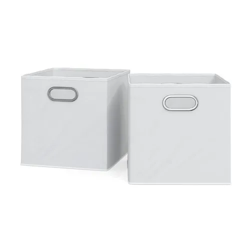 Vicco Faltbox, Weiß, 30 x 30 cm 2er Set
