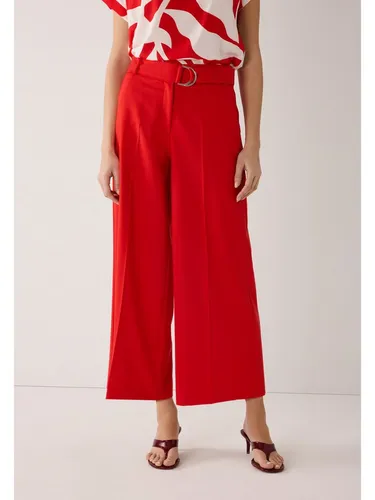Culotte von MORE & MORE - Die elegante Culotte mit weitem Bein und Bügelfalte bietet vielseitige Kombinationsmöglichkeiten. Perfekt für stilvolle Business-Outfits oder lässige Freizeitlooks – ein Must-Have für jede Garderobe.