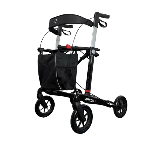 Rehasense Rollator Athlon SL Carbon – Leicht & Exklusiv - Der Rehasense Athlon SL Carbon Rollator begeistert mit einem eleganten Design und einem Gewicht von nur 5,2 kg. Ideal für den täglichen Einsatz, bietet er hohe Stabilität und eine praktische Einhand-Faltmechanik.