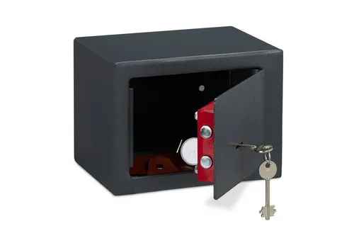 Möbeltresor Kleintresor 2,8 kg – Mini-Safe für Wandmontage - Wandsafe aus robustem Stahl, ideal für die sichere Aufbewahrung von Wertsachen. Kompakt und platzsparend, perfekt für Zuhause oder im Büro.