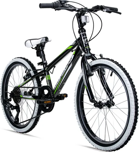 Bergsteiger Kansas 24 Zoll Kinderfahrrad in schwarz von Bergsteiger Fahrräder