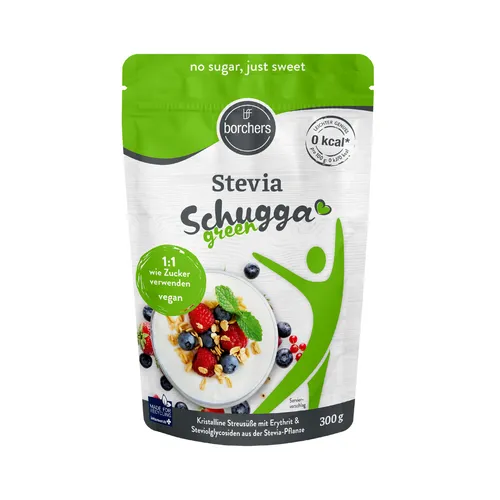 Borchers Stevia Kristalline Streusüße 0.3 kg - Zuckerfreie Süße für jeden Anlass - Süßstoffe: 0,3 kg Stevia Kristalline Streusüße, perfekt für eine zuckerfreie Ernährung und ideal für Veganer und Vegetarier.