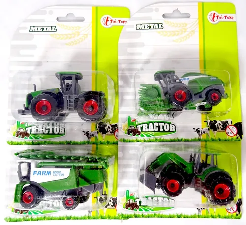 Hoflader Trecker Radlader Traktor Mähdrescher Ernte Landwirtschaft 4 er Set