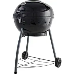 Char-Broil Kettleman Holzkohlegrill, Schwarz - Grill für perfekte BBQ-Abende mit extra großen Luftklappen zur Temperaturkontrolle und klappbarem Deckel für einfache Handhabung.