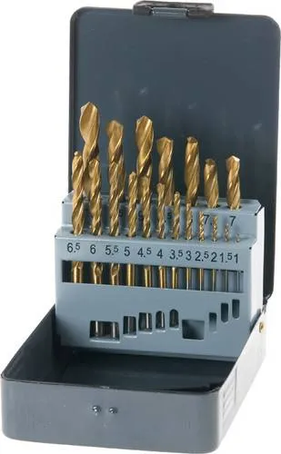 Kwb 421856 HSS Metall-Spiralbohrer-Set 19teilig 1 mm, 1.5 mm, 2 mm, 2.5 mm, 3 mm, 3.5 mm, 4 mm, 4.5 mm, 5 mm, 5.5 mm, 6 mm, 6.5