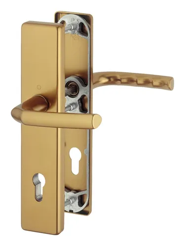 Hoppe Sicherheitsgarnitur 1117 / 2221A - 2440ES0 10 PZ -92 F4 - Türsicherungen für hohe Sicherheit, ideal für den Schutz von Wohnräumen mit modernem Design und einfacher Montage.