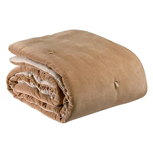 Vivaraise Plaid Elise 140 x 200 cm in Camel in bronze von Vivaraise
