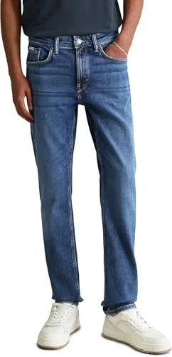 MARC O'POLO Denim Herren Jeanshose Slim Fit mit Stretch, Blau - Hochwertige Slim Fit Jeans mit Stretch-Anteil für optimalen Tragekomfort, ideal für lässige Outfits.