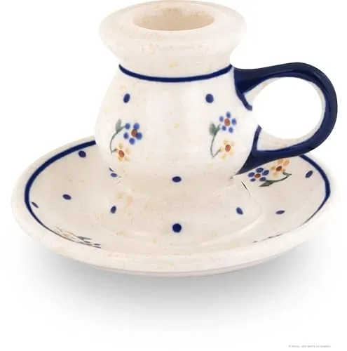 Original Bunzlauer Keramik Vintage Kerzenständer Ø11,5 cm, H=7,8 cm, Dekor 111