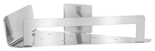 tesa EXXCLUSIV Eck-Duschablage, verchromt - Duschkorb zur Wandbefestigung ohne Bohren - Badezimmerablage für Ecken, verchromt und rostfrei. Mit innovativer Klebetechnologie für einfache Montage ohne Bohrlöcher – ideal für Mietwohnungen.