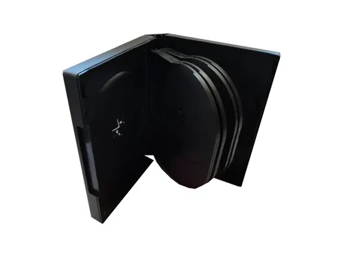 10x 10fach 10er DVD CD Box Hüllen black