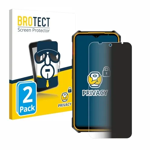 BROTECT 2 Stück Anti-Spy Blickschutzfolie für Ulefone Armor X13 Privacy Screen Protector [Displayschutz-Folie, Sichtschutz, Blaulichtfilter]