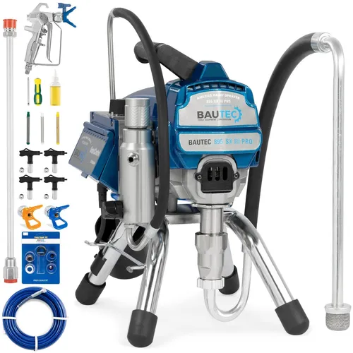 BAUTEC Airless-Farbspritzgerät 895 SX III PRO – Leistungsstark mit 2,7 l/min