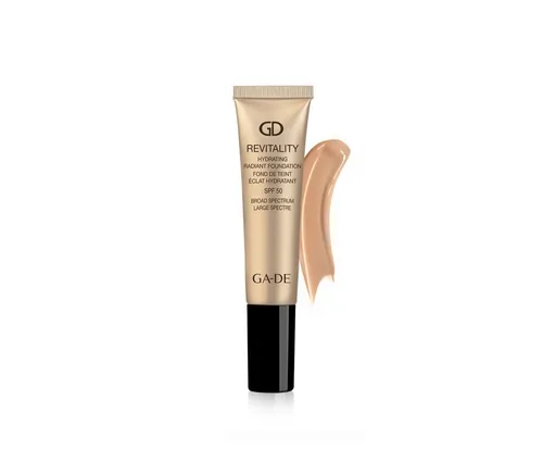 GA-DE Foundation Revitality Hydrating Radiant Foundation - Luminous Foundation SPF 50 – Hochwertiges Make-up mit Pflegeeffekt. Die cremige Textur sorgt für einen strahlenden Teint und schützt zuverlässig vor Umwelteinflüssen. Ideal für einen natürlichen, gesunden Glow.
