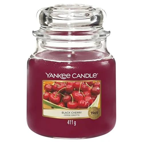 Yankee Candle Duftkerze Schwarze Kirsche Mittel
