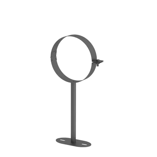 Jeremias Ofenrohr 25-ISO387150 - Ofenrohr Wandhalter bis 250 mm, Ø 150 mm, aus hitzebeständigem Edelstahl für Kaminöfen. Einfache Montage dank aufklappbarer Manschette und sicherer Abstand zu brennbaren Baustoffen.