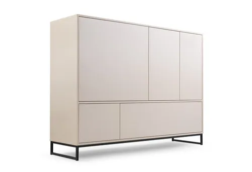 Masseno Kommode AZIR 160 cm - Stilvolles Sideboard in Gelb - Elegante Kommode AZIR mit 5 Türen – perfekt für Ordnung und Stil. Hochwertige Materialien garantieren Langlebigkeit und Funktionalität. Ideal für Wohnzimmer, Schlafzimmer oder Flur.