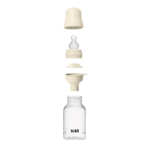 Bibs Anti Kolik Flasche Silicone 150 ml Slow Flow Ivory (150 ml) (50161216)