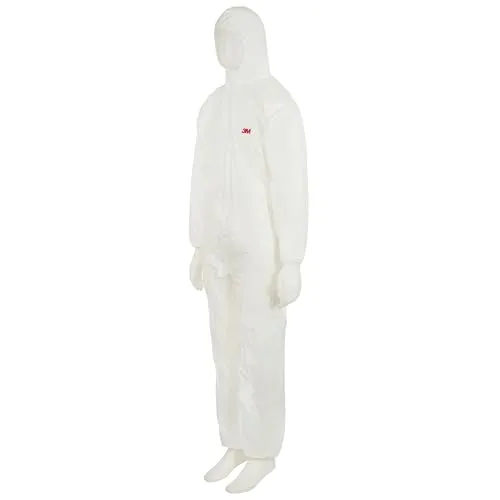 3M 4510XXL Schutzanzug, Typ 5 6, Größe XXL, Weiß - Optimaler Schutz vor Stäuben und Flüssigkeiten mit elastischen Einsätzen für besten Tragekomfort