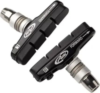Avid Unisex Bremsbelag Bremsschuhe und Cartridge Halterung, schwarz - Fahrrad-Bremsbeläge mit zentral montiertem Gewindestift zur Vibrationsreduzierung, ideal für Shorty-Cantilever-Bremsen und vielseitige Nutzung.