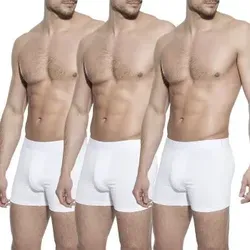 Bread and Boxers Boxer Briefs 3P Weiß – Ökologische Baumwolle für Herren - Funktionsunterwäsche aus 94% Bio-Baumwolle für maximalen Komfort und optimale Passform. Nachhaltig und stilvoll – ideal für den täglichen Gebrauch.