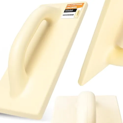 Instalguru PU-Reibebrett 120x190 mm Polyurethan Kunststoff Kelle Glatt Putzerbrett Maurerbrett Mauerkelle Glättekelle Gipskelle Putzkelle Texturierung Leicht
