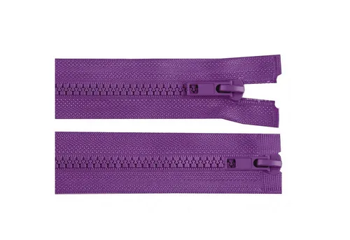 maDDma Reißverschluss 1 Reißverschluss 2-Wege 5mm 80cm teilbar Autolock Farbwahl, dunkellila
