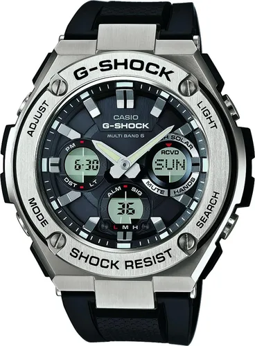 CASIO G-SHOCK GST-W110-1AER Quarzuhr - Armbanduhr für Herren mit analog-digitaler Anzeige, stoßfest und solarbetrieben, wasserdicht bis 200 m – ideal für Abenteurer und Sportler.