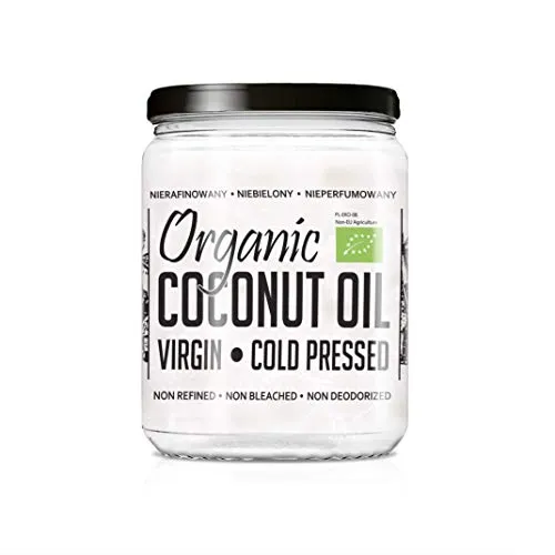 DIET-FOOD Natives Bio Kokosnussöl Extra Virgin Coconut Oil Unraffiniert Kaltgepresst Gastronomie Kosmetik zum Braten zum Backen Organic Raw Virgin Coconut Oil 500 Ml