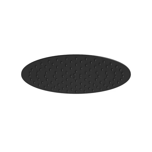 JOHO Regendusche Duschkopf 10 Zoll, Edelstahl Kopfbrause XL Regenduschkopf Runden Mit Anti-Kalk Düsen Einbauduschkopf D25cm schwarz