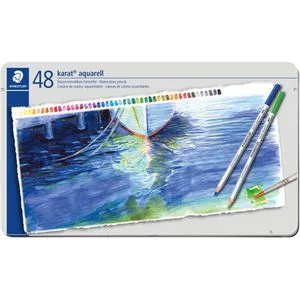 Staedtler Colour Pen Karat Aqu. 48St FSC 100% - Buntstifte - Schreibutensilien, 48 verschiedene Farben, wasservermalbar und umweltfreundlich durch FSC-Zertifizierung.