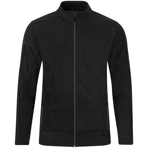 JAKO Kinder Fleecejacke Schwarz/Anthrazit 128 - Funktionsjacke aus hochwertigem Micro-Fleece mit Stehkragen und durchgehendem Frontreißverschluss für optimalen Komfort und Wärme.