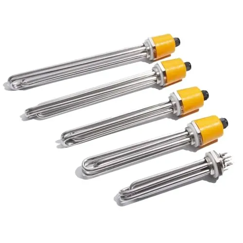 KX-ENERGIE 6000W Heizstab 380V Dreiphasig - Heizelemente für effizientes Heizen von Tanks und Systemen, kompakte Bauweise für einfache Installation ohne Halterungen.