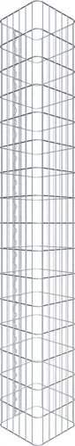 GABIONA Gabionensäule 160 cm - Eckiger Gabionenkorb für kreative Gartengestaltung - Dekorative Zäune: Korrosionsbeständige Gabionensäule als stilvolle Alternative zu Zaunpfosten, ideal für Blumentöpfe oder Deko-Objekte.